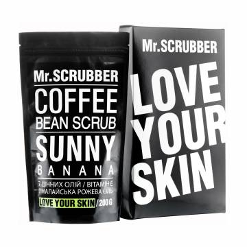 Кофейный скраб для тела и лица Mr.Scrubber Sunny Banana для всех типов кожи, 200 г Кофейный скраб для тела и лица Mr.Scrubber Sunny Banana для всех типов кожи, 200 г
