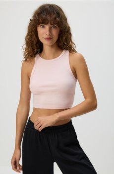 Reserved - Бавовняний топ - пастельний рожевий - 9986B-03X