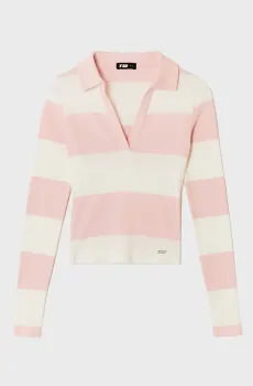 Женское поло в полоску Разноцветный XS Tally Weijl STSCOFRAMAL