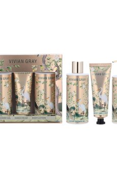 Набор Vivian Gray Birds Of Paradise Luxury Gift Set (гель для душа, 250 мл + лосьон для тела, 250 мл + крем для рук, 75 мл)