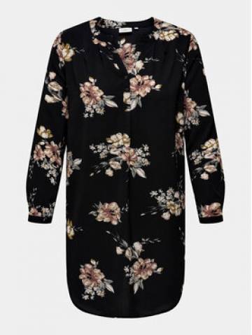 ONLY Carmakoma Сукня-сорочка 15304536 Чорний Regular Fit ONLY Carmakoma Сукня-сорочка 15304536 Чорний Regular Fit