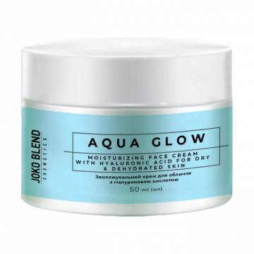 Увлажняющий крем для лица Joko Blend Aqua Glow Moisturizing Face Cream с гиалуроновой кислотой, 50 мл Увлажняющий крем для лица Joko Blend Aqua Glow Moisturizing Face Cream с гиалуроновой кислотой, 50 мл