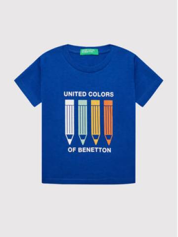 United Colors Of Benetton Футболка 3I1XG102N Голубий Regular Fit United Colors Of Benetton Футболка 3I1XG102N Голубий Regular Fit