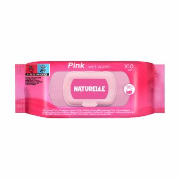 Влажные салфетки Naturelle Wet Wipes, Pink, 100 шт Влажные салфетки Naturelle Wet Wipes, Pink, 100 шт