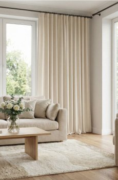 Штора на стрічці - нюдовий