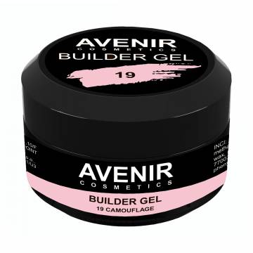 Гель для наращивания ногтей Avenir Cosmetics Builder Gel Pro 19 Camouflage, 30 мл Гель для наращивания ногтей Avenir Cosmetics Builder Gel Pro 19 Camouflage, 30 мл
