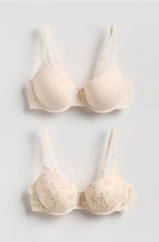 Reserved - Бюстгальтер пуш-ап, 2 шт. - кремовий - 735HP-01X