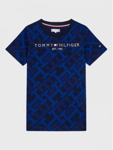 Tommy Hilfiger Футболка Monogram KS0KS00298 Cиній Regular Fit Tommy Hilfiger Футболка Monogram KS0KS00298 Cиній Regular Fit