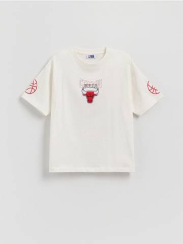 Reserved - Футболка Chicago Bulls NBA - кремовий - 999FG-01X Reserved - Футболка Chicago Bulls NBA - кремовий - 999FG-01X