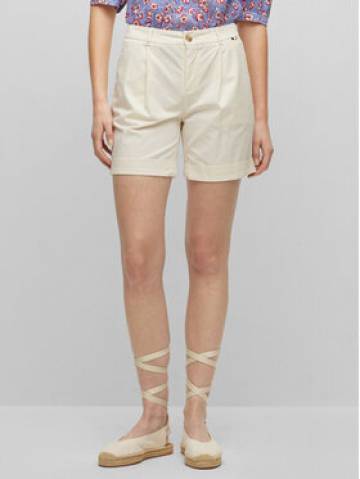 Boss Шорти з тканини 50447263 Écru Relaxed Fit Boss Шорти з тканини 50447263 Écru Relaxed Fit