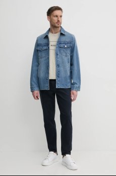 Футболка с примесью льна BOSS Orange