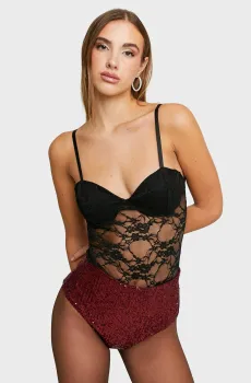 Женское черное боди Черный M Tally Weijl SBOPALACI