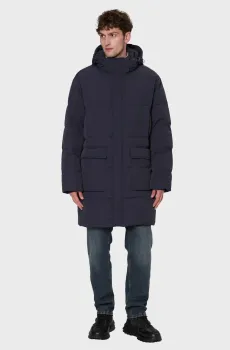 Мужской темно-синий пуховик Синий S PRPY PMOUTSKF0022