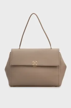 Женская бежевая сумка EMBLEM Бежевый ONESIZE Calvin Klein LV04F3494G