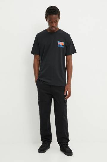 Хлопковые брюки Dickies JOHNSON цвет чёрный со шнуровкой DK0A4YF2 Хлопковые брюки Dickies JOHNSON цвет чёрный со шнуровкой DK0A4YF2