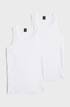 Мужская белая майка (2 шт) Base Белый L G-Star RAW D25476,3310