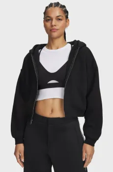 Женское черное худи UA ICON SAMA FLC FZ Черный L Under Armour 6017525-008