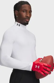Мужской белый термореглан UA CG Armour Fitted Mock-WHT Белый M Under Armour 1366066-100