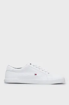 Мужские белые кеды ICONIC LONG LACE SNEAKER Белый 44 Tommy Hilfiger FM0FM01536