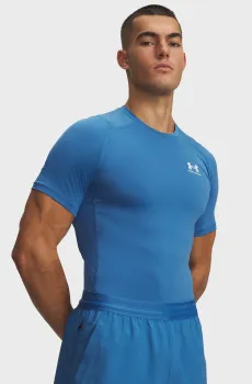 Мужская синяя футболка UA HG Armour Comp SS Синий XL Under Armour 1361518-430