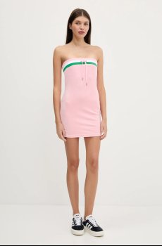 Платье из велюра Juicy Couture VELOUR STRIPE TUBE DRESS