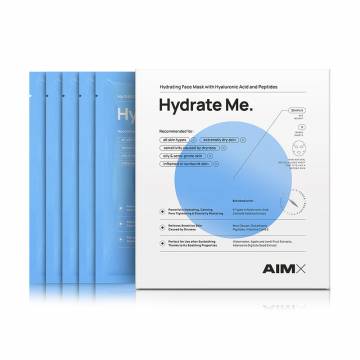 Тканевая маска для лица AIMX Hydrate Me Face Mask With Hyaluronic Acid And Peptides, 5*25 мл Тканевая маска для лица AIMX Hydrate Me Face Mask With Hyaluronic Acid And Peptides, 5*25 мл