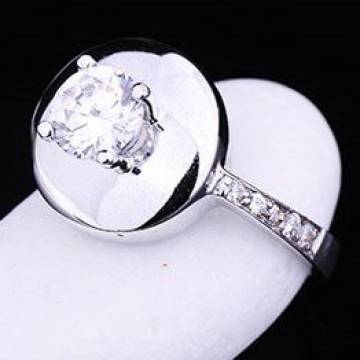Помолвочное кольцо (фианит) к01242 Помолвочное кольцо (фианит) к01242