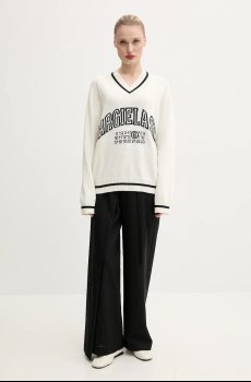 Шерстяные брюки MM6 Maison Margiela