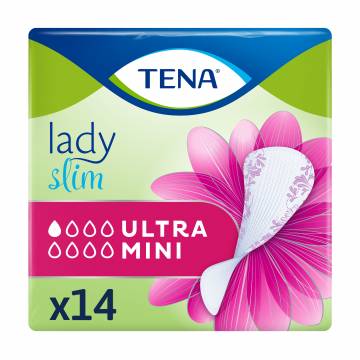 Урологические прокладки женские TENA Lady Slim Ultra Mini, 14 шт Урологические прокладки женские TENA Lady Slim Ultra Mini, 14 шт