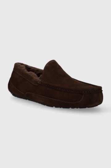 Замшевые мокасины UGG Ascot мужские цвет коричневый 1101110 Замшевые мокасины UGG Ascot мужские цвет коричневый 1101110