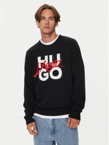 Hugo Светр 50524553 Чорний Regular Fit Hugo Светр 50524553 Чорний Regular Fit
