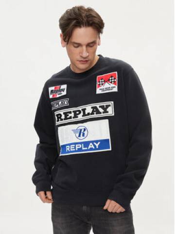 Replay Світшот M6718.000.22890CS Чорний Regular Fit Replay Світшот M6718.000.22890CS Чорний Regular Fit
