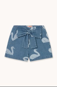 Детские джинсовые шорты Tinycottons BIG SWANS SHORTS