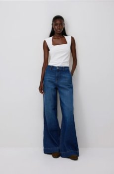 Reserved - Гладкий топ - білий - 065HT-00X