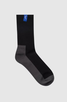 Черные носки с нашивкой логотипа
