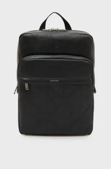 Мужской черный рюкзак EMBLEM AOP Черный ONESIZE Calvin Klein LV04D3328G