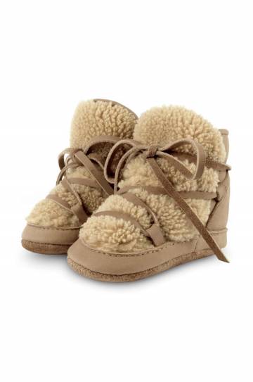 Обувь для новорождённых Donsje Cassi Booties цвет бежевый 1021900 Обувь для новорождённых Donsje Cassi Booties цвет бежевый 1021900