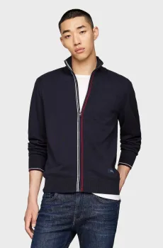 Мужской темно-синий кардиган RWB TIPPED  COTTON ZIP THROUGH Синий XXL Tommy Hilfiger MW0MW35855