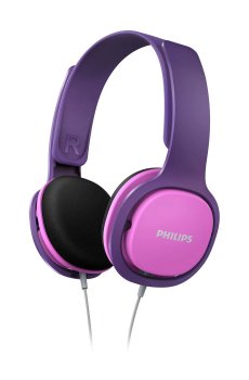Детские проводные накладные наушники PHILIPS SHK2000 Kids розовые (SHK2000PK/00)