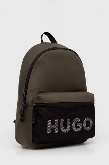 Рюкзак HUGO мужской цвет зелёный большой с принтом 50523494 Рюкзак HUGO мужской цвет зелёный большой с принтом 50523494