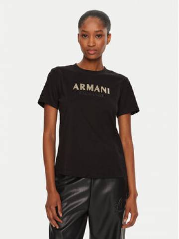Armani Exchange Футболка 6DYT36 YJ7VZ 1200 Чорний Regular Fit Armani Exchange Футболка 6DYT36 YJ7VZ 1200 Чорний Regular Fit