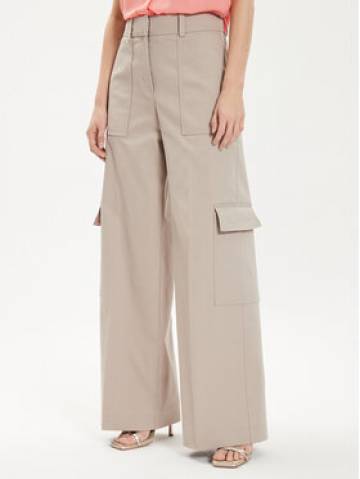 Boss Штани з тканини Teneria 50512874 Écru Straight Fit Boss Штани з тканини Teneria 50512874 Écru Straight Fit