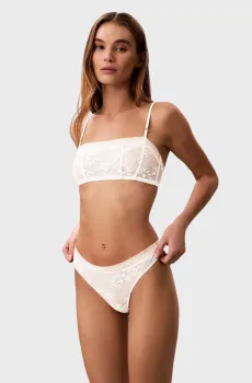 Женские белые трусики Белый S Calvin Klein LV00QF8631
