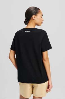 Хлопковая футболка Karl Lagerfeld IKON AQUARELLE