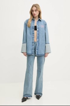 Джинсовая рубашка Moschino Jeans