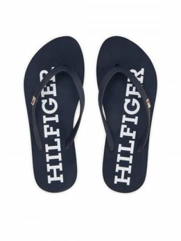 Tommy Hilfiger Вєтнамки Strap Beach Sandal FW0FW07901 Cиній