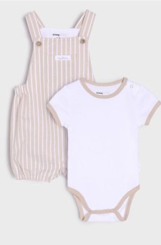 Комплект: боді та напівкомбінезон - різнобарвний