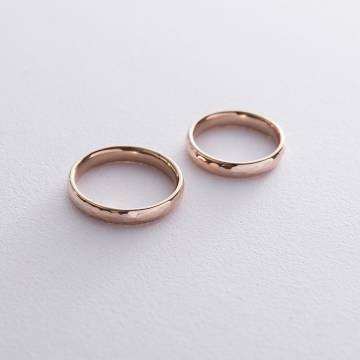 Золотое обручальное кольцо 4 мм (текстурное) обр00410 Золотое обручальное кольцо 4 мм (текстурное) обр00410
