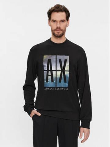 Armani Exchange Світшот 3DZMJE ZJZDZ 1200 Чорний Regular Fit Armani Exchange Світшот 3DZMJE ZJZDZ 1200 Чорний Regular Fit