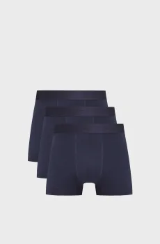 Мужские темно-синие боксеры (3 шт) BAMBOO TRUNK Синий S Gant 902433503